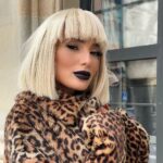 Dilara Kazimova Instagram - I love leopard print, what about you?🐈 Hair:@instudio__raksana @instudio.az Make:@kryolan_ilhame @nigar._ibrahimova #dilarakazımova #dilara #makeuptutorial #blondhead