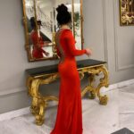 Dilara Kazimova Instagram - ❤️💋 Hair:@instudio_anar @instudio.az Make:@kryolan_ilhame @nigar._ibrahimova Dress:@soul_desire_couture Assistants:@alikhanov.vusal @mua_mina__ Location:@mangalsteakhousezugulba #dilara #dilarakazimova #reddress #instadaily #foryou #loveisintheair