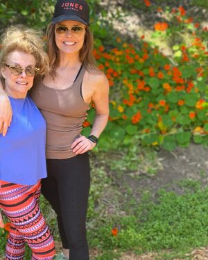 Dina Meyer Instagram - Family time 💕

In case anyone was wondering…
“Got it from my momma.” 😉

Love it when she comes to visit.
👯‍♀️

#mom #daughter #hiking #healthylifestyle #happy #joy #love #walking #smile #spring #springflowers #family
