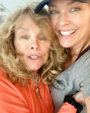 Dina Meyer Instagram - Family time 💕

In case anyone was wondering…
“Got it from my momma.” 😉

Love it when she comes to visit.
👯‍♀️

#mom #daughter #hiking #healthylifestyle #happy #joy #love #walking #smile #spring #springflowers #family