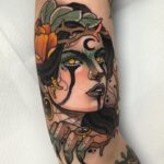 Dionne Slagter Instagram - Neo traditional Forrest Witch tattoo! Thanks @onnedi for letting me do this super fun piece! It was a long day but you took it like a champ 💪🏻🙌🏻 @pepax.official #witchtattoo #witchtattoos #lancecartridges #pepaxlance #pepaxcartridges #pepax #tattoosofinsta #neotraditionaleurope #neotraditionalworldwide #neotraditionalworld #neotradeu #neotradeurope #neotradworldwide #neotradworld #neotradtattoos #neotradtattz #neotradtattoo #neotraditionaltattoo #neotraditionaltattoos #neotraditionaltattooers #neotradsub #neotradstyle #colortattoos #colourtattoos #neotradink #neotraditionalist #neotraditionalart #neotraditionals #neotraditionalartist #countyourblessings