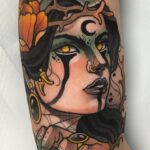 Dionne Slagter Instagram - Neo traditional Forrest Witch tattoo! Thanks @onnedi for letting me do this super fun piece! It was a long day but you took it like a champ 💪🏻🙌🏻 @pepax.official #witchtattoo #witchtattoos #lancecartridges #pepaxlance #pepaxcartridges #pepax #tattoosofinsta #neotraditionaleurope #neotraditionalworldwide #neotraditionalworld #neotradeu #neotradeurope #neotradworldwide #neotradworld #neotradtattoos #neotradtattz #neotradtattoo #neotraditionaltattoo #neotraditionaltattoos #neotraditionaltattooers #neotradsub #neotradstyle #colortattoos #colourtattoos #neotradink #neotraditionalist #neotraditionalart #neotraditionals #neotraditionalartist #countyourblessings