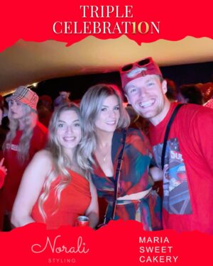 Dionne Slagter Instagram - De triple celebration van @enzoknol en @myronkoops hebben we driedubbel gevierd ❤️🌹 Ik werd voor het eerst in m’n leven een oude fiets genoemd, maakte een reuze gummybeer soldaat met m’n dubbelganger en heb alle ballen verzameld met Def Rhymz. Proost op deze twee 🫶🏼