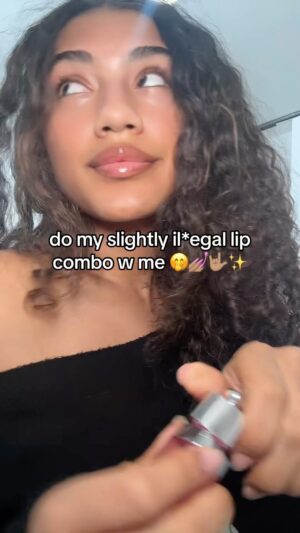 Dior Goodjohn Instagram - my low key il*egal lip combo ⬇️

rare beauty lip liner- shade: strong 

rhode peptide lip treatment- flavor: strawberry glaze 

dior lip glow oil- shade: cherry/mahogany 

and if you want a bit more color, go in with the satchue beauty lip stain in the shade pinked/noohed 🤭❤️‍🔥✨🍾