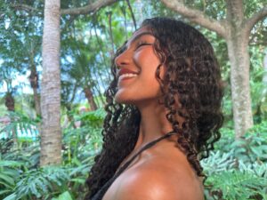 Dior Goodjohn Instagram - note to self: she thrives in the tropics 🌺🌺🌺
