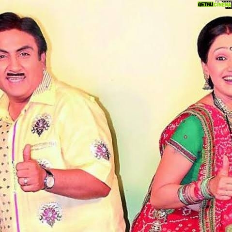 Disha Vakani Instagram - Happy birthday to the most fav costar 🧡 @maakasamdilipjoshi ❣️