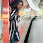 Divya Bharathi Vetrivel Instagram – The train is a small world moving through a larger world 🙌