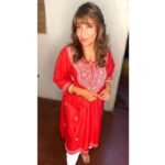 Divya Seth Shah Instagram - Red is the colour May Maa Kali Be with You 🩸 Hair by the incredible and ever innovating @makingheadlinespro . . . #navratri #red #devi #maa #kali #slay #goddess #power #shakti