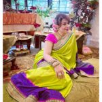 Divya Seth Shah Instagram - Celebrating Janamashtmi is My Legacy❤️ My Viraasat Makes Me So Happy and So Delighted to Decorate My Ladoo and Myself 😄 Yesterday was Special 🙌🏻 . Photography @the_eye_in_the_wild_mihika_ . #festival #indian #india #krishna #krishnalove #krishnajanmashtami #colours #love #joy