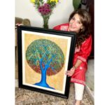 Divya Seth Shah Instagram - “Kanha se khali Haath kaise Jaa sakte Hai” Thank you for this Beautiful Tree of Life @manojgadpal27 The Heart and soul of an Artist The Tenacity of the Colours The Energy it emits The Love behind the Canvas 🙌🏻 This was a life enriching Experience… So much gratitude to @latikanath for her love and incredible hospitality @big5safarisz we are enthralled with Your Vast knowledge of the magic of the Jungle Dharma and infinite patience ! . . . #love#gratitude #safari #jungle #dawn #birdlovers #birds #wildlife #sentientbeings #home #nature #earth #respect #harmony #life #art #artist #soul