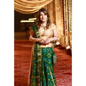 Divya Seth Shah Instagram - Happy Me at a Happy Time 🪴

.

.

.

Thank you @nitinaroraphotography for these lovely Memories 

.
#.

.

#green #gold #weddingphotography #celebration