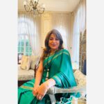 Divya Seth Shah Instagram - How can I not feel like Royalty at this Exquisite Palace .. Day 6 for My Devi Maa in Green Thank you for lovely Photographs @wamiqsaifi . . . #queen #palace #exquisite #vibe #evening #green #devi #heritage #india