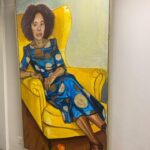 Dolly Alderton Instagram - Painting Women Writers, an exhibition by @susannedutoit2353 featuring twenty female writers is now on at @thelondonlibrary. Buy the book of images and Susanne’s accounts of painting them from @eiderdownbooks, or go to the library to see @clover.stroud and her little ginger cat, Juliet Jacques and her modernist sofa, @dredamitchell in her peacock chair she bought from Petticoat lane in the 80s, @dianaevanswriter in her starry night dress, me and my nobbly toes and so many other beautiful portraits of women writers in their place of work.
