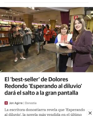 Dolores Redondo Instagram - Buenas noticias,  algo que celebrar...con vosotros. 
Gracias lectores, me hacéis sentir que que la alegría genuina se contagia y se propaga como electricidad positiva.
Soy feliz. 
Esperando al diluvio .
#esperandoaldiluvio 
#doloresredondo