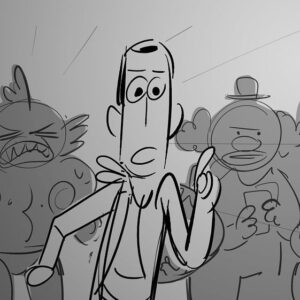 Domee Shi Instagram - Part 1/3: While developing the story for Bao, I worked as a story artist on #toystory4 for two years! So impressed with how the film turned out, but just for fun, here’s a snippet of one of my fav scenes that was cut (and now lives on in the art book!). In this early version, Woody meets Bo for the first time in years in a seedy toy gambling den, where she’s hustling to win supplies to repair herself and her broken friends.