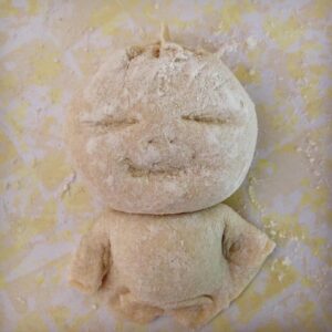 Domee Shi Instagram - At some point during the making of #bao I half-jokingly asked my mom to recreate the character as a real dumpling. The results were kinda cute but mostly horrifying 😂🥟🖤