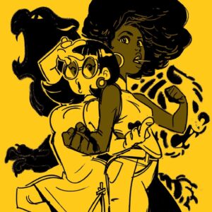 Domee Shi Instagram - Working through the motions by doodling ✍️ Yellow Peril Supports Black Power! Inspired by @monyeeart ‘s awesome poster. #blacklivesmatter #justiceforgeorgefloyd Check out this link for more info on what you can do—> https://blacklivesmatters.carrd.co