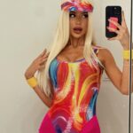 Dominique Alagia Instagram - Hi Ken?👄💓💝 #halloween2023 #barbie