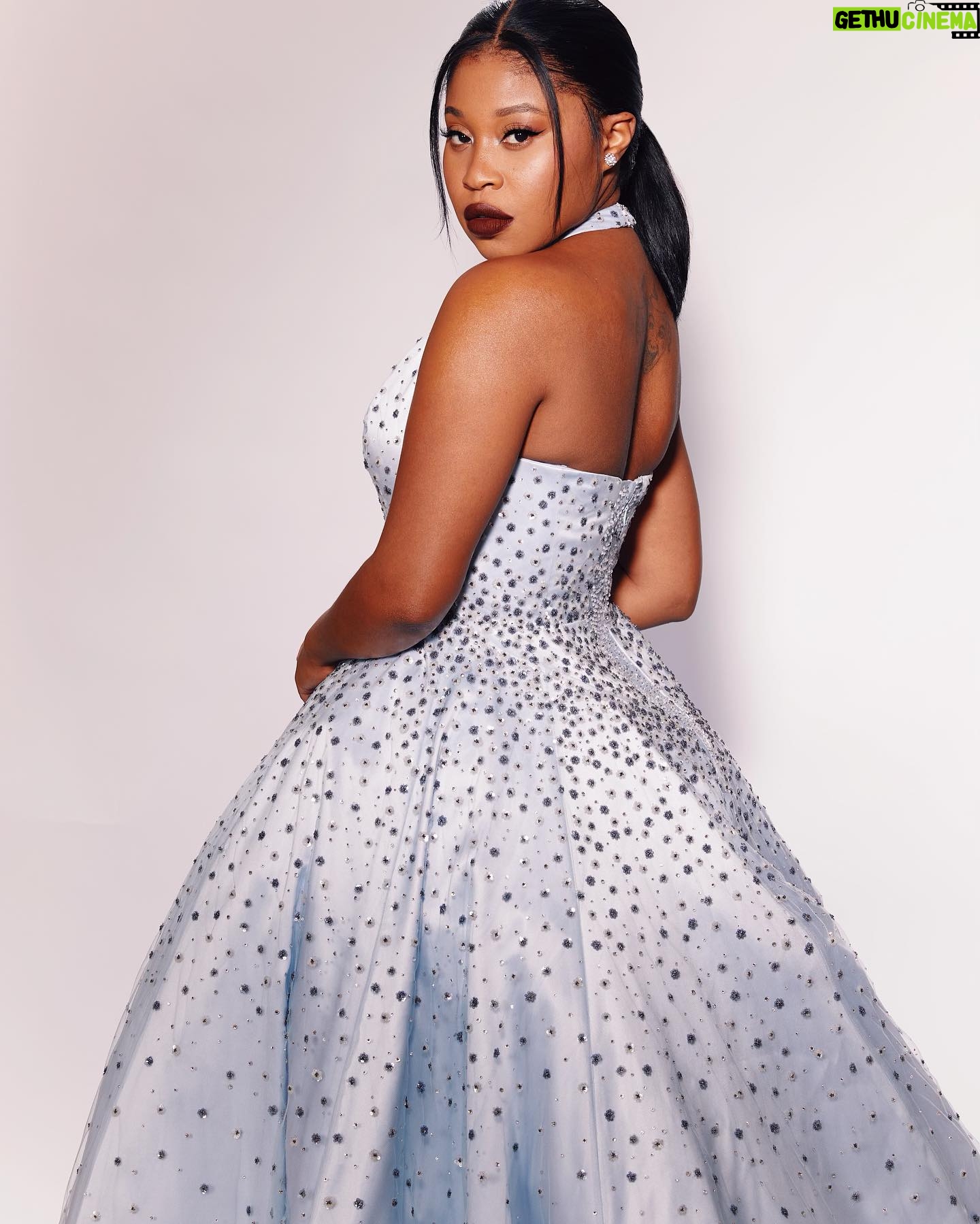 Dominique Fishback Instagram - ♠️ The People’s Princess. ♠️ Thank you to @miumiu for a dress so befitting last night. My first Emmy Nomination. 🥹 @madisonguest you style me to perfection and I love you @billieegene you love and look out for me for in more ways than glam and I appreciate you. @elizabeth.semande thank you for flying from nyc to do my hair . I love it so much. So glad that you’re on team Dom! All the people behind the scenes and on my team I am grateful @jpwphoto thank you for always capturing such special moments in my career @jowaansully you already know 🫶🏽 @meghankucich thank you for all your help and style behind the seams :) Yall are soooo #oFISHial More to come. Congratulations to everyone. @televisionacad
