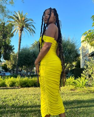 Dominique Fishback Instagram - Becoming is quite the experience…. 🪷🌀🦋
On my left side journey - will share more soon ✨