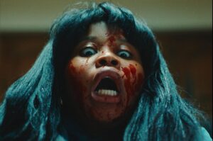 Dominique Fishback Instagram - I just want to say thank you so much to everyone for the love and support for @swarmonprime . 
Shout out the creatives and crew who helped to create such an icon character. From wardrobe to hair, lights and sound. The amazing cast. ( been sharing behind the scenes of these terrific actors)

To have the show drop around the same time as my birthday has made this the time of my life and also harder to engage and get back in real time but I deeply appreciate it for real. 

I want to know your favorite moments and episodes below❤️ 

PS I LOVE THIS PICTURE SO MUCH. This shot reminds me of the old horror films from like the 70s which @janinenabers I need that list of movies!!!
#swarmonprime #swarm

#heroinewithathousandfaces