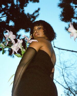 Dominique Fishback Instagram - The extraordinary @keke took the time out of her busy boss life to interview me for @interviewmag on behalf of #swarm. I love this conversation so much. Check it out at the link in my bio.

Thank you interview for having me 🌸

Photos by @luisa_opalesky 
Styled by Cody Allen
Hair by @sharifposton 
Makeup by @zaheersyn