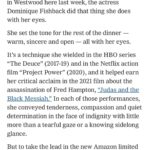 Dominique Fishback Instagram - Be yourself, love! Sweet article in the @nytimes link in my bio. 🧡 thank you guys!