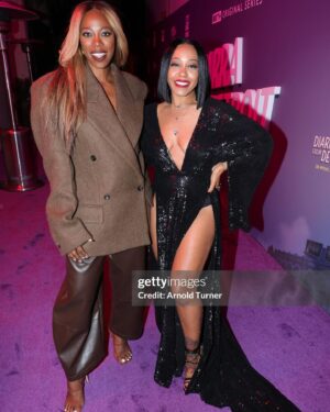 Dominique Perry Instagram - A successful premiere was had! I can't thank God enough. Thank you to all my close friends and family that took time out to just show up for me in such a special moment. I love y'all! DIARRA FROM DETROIT IS OUT NOW ON @betplus

📷 @arnoldshoots 
📷 @imagezbylb 
@gettyentertainment

Hair: @hairbylex 
Dress: @abyssbyabby 
Makeup: Me!