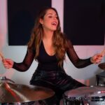 Domino Santantonio Instagram - Domino rips this drum cover of Houdini by Dua Lipa 🔥 What do you think of her drumming style? Let us know in the comments 💬 #dominosantantonio #dualipa @dualipa #houdini #houdinisong #houdinidrumcover #drumbash #thomannsdrumbash #thomann #speakmusic