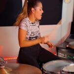 Domino Santantonio Instagram - Just a girl 🤘🏼 #nodoubt #justagirl #gwenstefani #drums #drummer #drumcover #ludwig #paiste #vicfirth #uepro #ultimateears #beyerdynamic #audimute