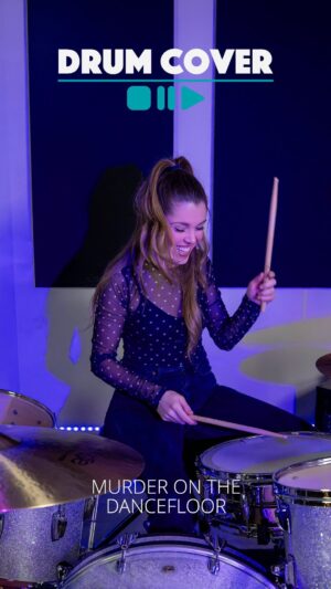 Domino Santantonio Instagram - Domino covers Murder on the Dancefloor by Sophie Ellis-Bextor 💃 🕺 Enjoy! Where did you first hear this song? Which song should Domino cover next? Let us know with a 💬!

#dominosantantonio #murderonthedancefloor #sophieellisbextor #popmusic #popdrumming #drumming #drums #drumbash #drummer #thomann