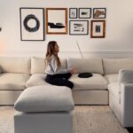 Domino Santantonio Instagram - Simply in LOVE with my new couch 😍 🛋️ My living room has always been a space where I enjoy relaxing as much as working/practicing comfortably while being at home! A big thanks to @cozey for making my living room the coziest with this #celliosofa ✨☁️ #cozey #cozeyliving #cozeylife #cozeyhome #ad