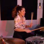 Domino Santantonio Instagram - Happy International Women’s Day to all the Dancing Queens!!! 👑🩷🪩 #dancingqueen #internationalwomensday #abba #drums #drumcover #ludwig #paiste #beyerdynamic #meinlpercussion #gewadrums #remo #ultimateearspro #vicfirth #drummer #audimute #batterie
