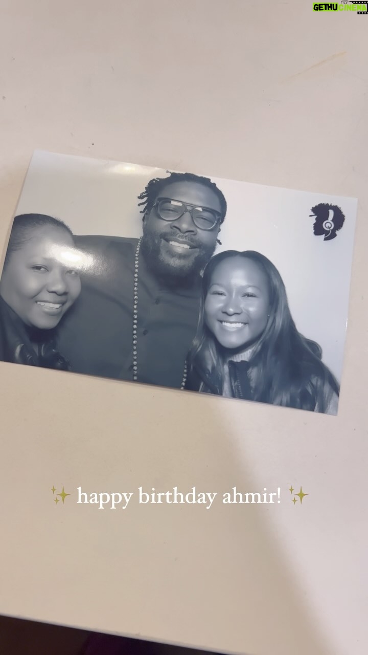 Donshea Hopkins - 3 Likes - happy birthday ahmir! ✨ @questlove thank you so much for inviting us to your birthday movie marathon 🎥 we had a blast at the spoons toons & booze showing 🥣 🥂 here’s to infinitely more 🥳