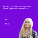 Doro Pesch Instagram – ❤️❤️❤️
This Wednesday is Valentine’s Day, and I will release my new single ‘Heart In Pain’!
Pre-save link in my stories!
Which of these “cards” would you send to your Valentine this year?
❤️❤️❤️
#Love, #Doro
–
–
–
–
–
–
#doropesch #conqueress #allweare #warlock #allformetal #triumphandagony #dorofürimmer #metal #heavymetal #rock #metalhead #metalqueen #queenofmetal #fürimmer #doro40 #metalheads #rocknroll #hairmetal #blondeshavemorefun #vegan #soberlife #nuclearblastrecords @nuclearblastrecords #monstersofrock #monstersofrockradio #valentine #valentinesday #allyouneedislove #loveisallaround