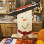Dot-Marie Jones Instagram - I LOVE MAKING STUFF!! MADE THIS YESTERDAY FOR MY WIFE @bridgettcjones MY GIRL LOVES HER DECORATIONS!! TWO SIDED FRONT PORCH STAND OR WHAT EVER YA CALL IT!! HAHA THANK @pinterest FOR KEEPING HER SUPPLIED WITH IDEAS WHICH I RECEIVE DAILY IN TEXT “BABY, YOU COULD MAKE THIS IN 10 MINUTES”😑🤭😬🤫😉 HAPPY HOLIDAYS Y’ALL! 🎨🔨🪚🎃👻 ⛄️ ❤️❤️I LOVE YOU @bridgettcjones ❤️🎃⛄️🤭🥰🤗🍀