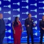 Dot-Marie Jones Instagram - @bridgettcjones THANK YOU FOR BEING THE BEST DATE EVER AND THE LOVE OF MY LIFE!!! CONGRATULATIONS to @billyeichner @guybranum @therealtsmadison AND THE REST OF THE CAST AND CREW OF BROS!!!🏆🏆🏆🏆 WE WON!!! THANK YOU @glaad FOR A BEAUTIFUL NIGHT!! SO MANY TRULY WONDERFUL PEOPLE HERE TONIGHT! LOVE YALL🏆🌈🤟🏼❤️🦋#BROS #brosthemovie 🌈🌈🌈🏆🥹❤️