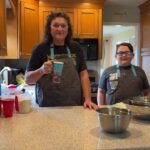 Dot-Marie Jones Instagram - Cooking with @bakedbybennj #dandbbakingshow
