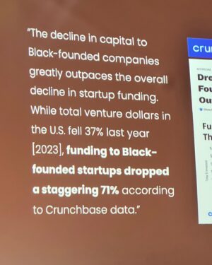 Dr. Contessa Metcalfe Instagram - (➡️swipe➡️) 
Less than 1%… 
that’s how much# $$$ goes to black-led companies… yet we no longer need #DEI or #AffirmativeAction ? 
Numbers don’t lie. The data doesn’t lie

“If you see a good fight, get in it”-Vernon Johns (Civil Rights Activist)

#VentureCapital #Entrepreneur #STEM #AI #BlackWomenInTech #MeharryMade #XULA #SLUSOM #Innovation #Collaboration #HauteDoc #DrContessa