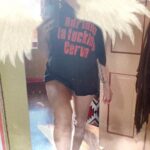 Drea de Matteo Instagram - Merry Christmas! Back by popular demand! The ADRIANA LA FUCKING CERVA Tee back in the GANGSTER GODDESS shop! LINK IN BIO TO BUY! 💋🎄🚨 ****It’s a regular unisex t shirt—-I cut the neck off💃🏼****