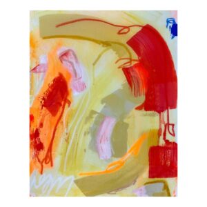 Drew Jacoby Instagram - Santorini. 16x20 inch acrylic, oil pastel, resin on stretched canvas. #greece #santorini #abstractart #painting #abstractpainting #originalart #epoxyresin #sunshine #yellow #homedecor #interiordesign #popart #midcenturymodernhome