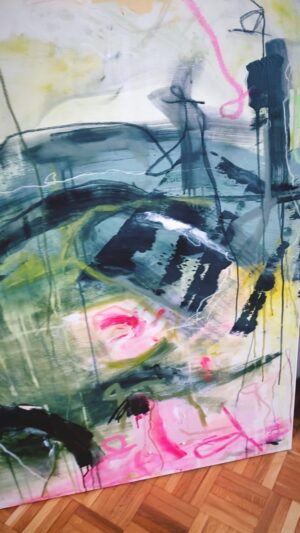 Drew Jacoby Instagram - New work showing with @barter.concept March 24 in Barcelona.

#artist #fineart #abstractpainting #acrylicpainting #gallery #abstractart #contemporaryart #exhibition #painting #femalepainter