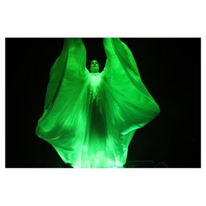 Drew Jacoby Instagram - Stills from 2020 feature film Radioactive as #loiefuller directed by @msatrapitheofficial starring @mspike and @samrileyoficial with @anyataylorjoy ☢️choreography by @sidilarbicherkaoui