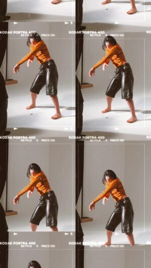 Drew Jacoby Instagram - Gimme those pants tho @chou_mo_ @quentilu @harpersbazaar_tw #flashbackfriday #fashionshoot #harpersbazaar #choumo #movementdirector #choreography #fashionchoreographer #prada #gucci #louisvuitton