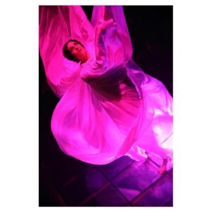 Drew Jacoby Instagram - Stills from 2020 feature film Radioactive as #loiefuller directed by @msatrapitheofficial starring @mspike and @samrileyoficial with @anyataylorjoy ☢️choreography by @sidilarbicherkaoui