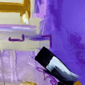 Drew Jacoby Instagram - PRINCE - 36x48 acrylic, oil pastel, charcoal on canvas.#art #prince #popart #purple #lilac #lavendar #yellow #originalart #abstractpainting #acrylicpainting #paintings #paintingoftheday #artforwardinteriors #homedecor #interiorescapism