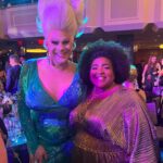 Dulcé Sloan Instagram – The @glaad media awards were a dream. My Prima @irenesmorales took EVERY PICTURE and it was needed. I saw all my favorite people and got to celebrate a community that has always celebrated me. Thank you for the love and the nomination. I lost the award to @iamjhud which is a huge honor. 

Dress: Liquid Gold Colla Voce dress @byvinnik
Necklace & bracelet: @inc_rtw 
Styled by @styleethic