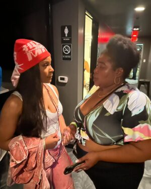 Dulcé Sloan Instagram - @sxsw gave everything it was supposed to give. She ate and left no crumbs and other things the cool kids say. I had too much fun! This is my 5th year going to the festival and I STILL don’t know what it is! 

Thank you to @scamgoddesspod for stopping a conversation with an annoying man to take a picture of my ass. 🥰

Got ambushed interviewed by @thenightcap when the producer jumped out her car and ran up to me.

Got permanent bracelets from @linkxlou with @yamaneika or as @napoleonemill called them “jewelry tattoos”.

AND I got to meet one of my favorite rappers @themonaleo and thank her for the work she is doing in suicide prevention with her organization @stayonemoreday Thank you sis. Sometimes going to the bathroom can change your night lol

#sxsw #monaleo #comedyfestival #pedicab #austintexas