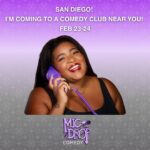 Dulcé Sloan Instagram – LAST MINUTE BOOKING! I just booked this show last week and I’m coming straight from NYC to do it! Friends! Come see me and @benbergmancomedy at @micdropcomedysandiego I haven’t been to San Diego in years friends and I’m excited!

I’m bringing @giggleglosslips and buttons for my new book Hello Friends! And if you bring your copy I WILL sign it! 

Ticket link in bio!

#sandiego #micdrop #thingstodoinsandiego #comedyclub #comedy #comedian #blackcomedian #femalecomedian