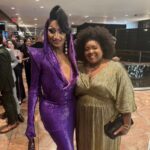 Dulcé Sloan Instagram – The @glaad media awards were a dream. My Prima @irenesmorales took EVERY PICTURE and it was needed. I saw all my favorite people and got to celebrate a community that has always celebrated me. Thank you for the love and the nomination. I lost the award to @iamjhud which is a huge honor. 

Dress: Liquid Gold Colla Voce dress @byvinnik
Necklace & bracelet: @inc_rtw 
Styled by @styleethic